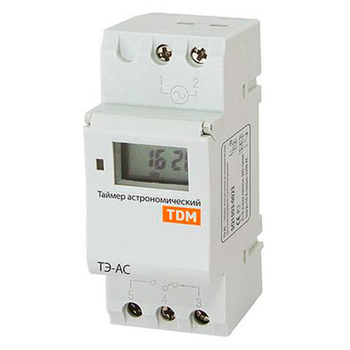 Таймер электронный астрономический ТЭ-АС 16А-DIN TDM SQ1503-0023 - Электрика, НВА - Реле, автоматизация и управление - Таймеры - . Магазин оборудования для автономного и резервного электропитания Ekosolar.ru в Белгороде