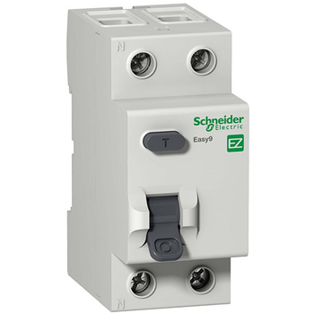 Дифференциальный выключатель Schneider Electric (УЗО) EASY 9 2P 40А 30мА AC 4,5 кА - Электрика, НВА - Модульное оборудование - Дифференциальные автоматы - . Магазин оборудования для автономного и резервного электропитания Ekosolar.ru в Белгороде