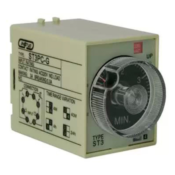 Реле времени 220V ST3PC-G (0.5-4min/40min/4h/24h) Энергия - Электрика, НВА - Реле, автоматизация и управление - Реле времени - . Магазин оборудования для автономного и резервного электропитания Ekosolar.ru в Белгороде