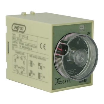 Реле времени 220V ST3PC-B (0.1-1s/10s/60s/6 min) Энергия - Электрика, НВА - Реле, автоматизация и управление - Реле времени - . Магазин оборудования для автономного и резервного электропитания Ekosolar.ru в Белгороде