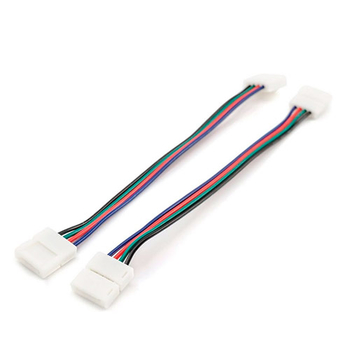Комплект коннекторов Apeyron Electrics 09-12 (2 клипсы с проводами) для RGB-светодиодной ленты 12В IP20 10 мм - Светильники - Cветодиодные ленты - . Магазин оборудования для автономного и резервного электропитания Ekosolar.ru в Белгороде