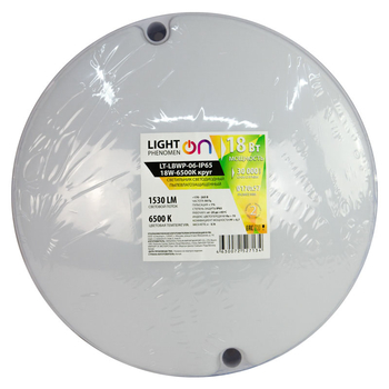Банник LT-LBWP-06-IP65-18W-6500К LED круглый - Светильники - Для ЖКХ - . Магазин оборудования для автономного и резервного электропитания Ekosolar.ru в Белгороде