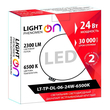 Светильник LightPhenomenON Downlightt LT-TP-DL-06-24W-6500K встраиваемый круглый Ф174 LED с выносным драйвером - Светильники - Светильники DOWNLIGHT - . Магазин оборудования для автономного и резервного электропитания Ekosolar.ru в Белгороде