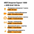 ИБП для котла Энергия Гарант 1000 + Аккумулятор Grid 100 Ah 12 v (600Вт - 91мин) - ИБП и АКБ - ИБП для котлов - . Магазин оборудования для автономного и резервного электропитания Ekosolar.ru в Белгороде